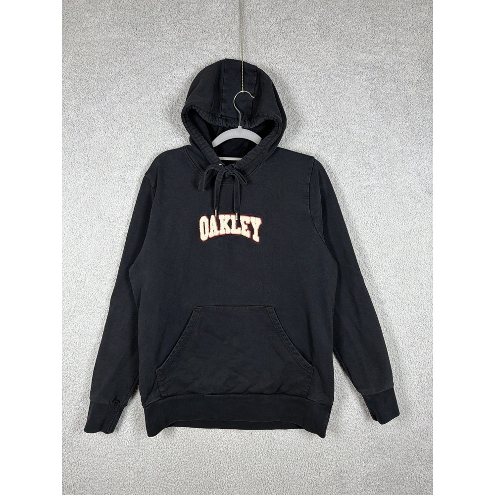 Oakley Black Men's‎ Size M Pullover Hoodie Lux Chenille Logo